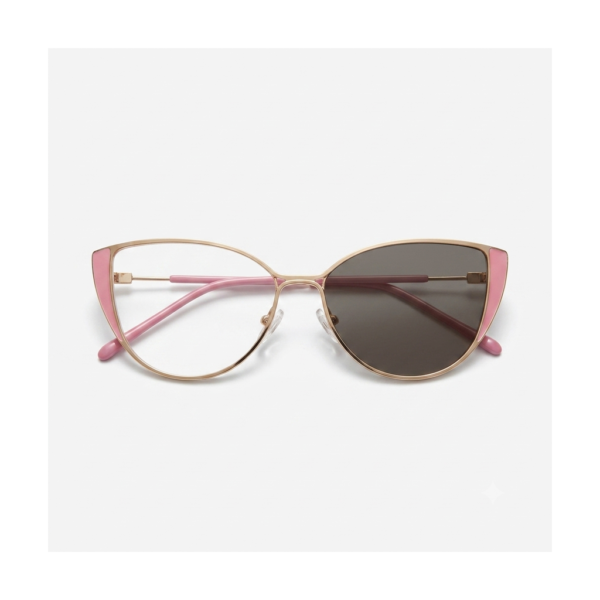 Gafas Cat-Eye Rosa Dorada — montura de moda premium | Aeon Lifestyle