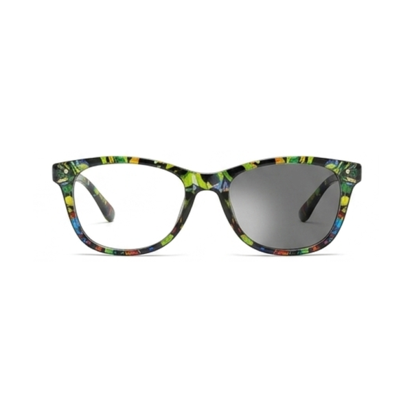 Gafas Rectangular Floral Verde — montura de moda premium | Aeon Lifestyle
