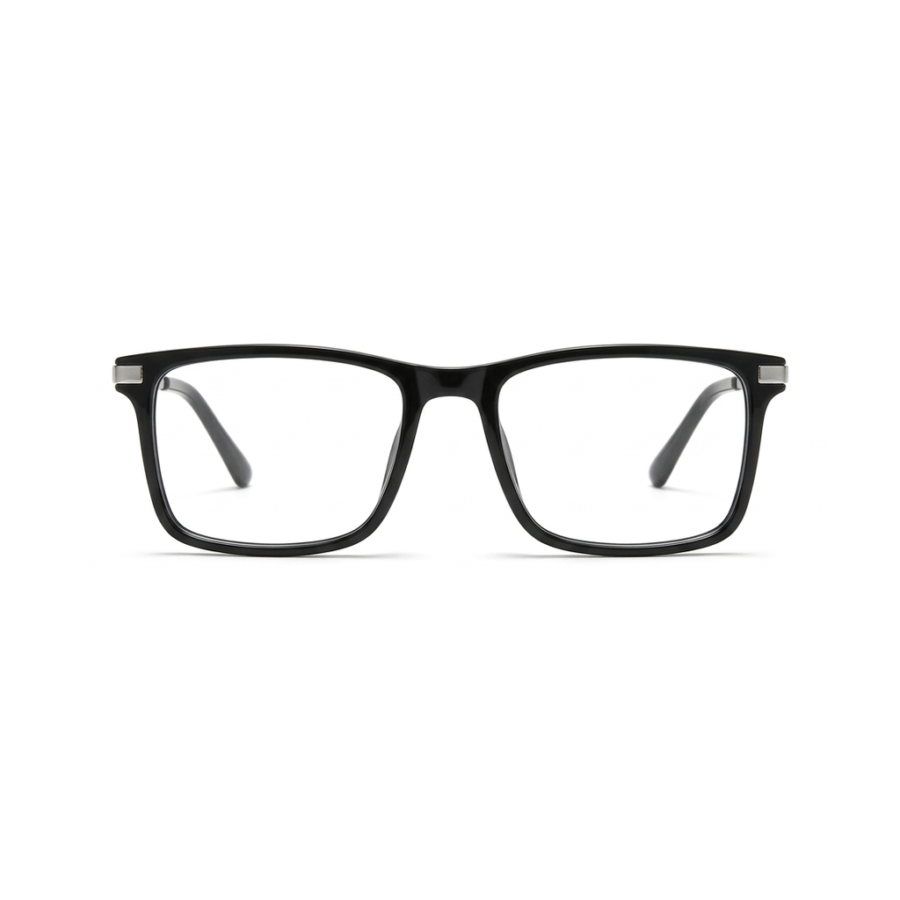 Gafas Rectangular Negra — montura de moda premium | Aeon Lifestyle