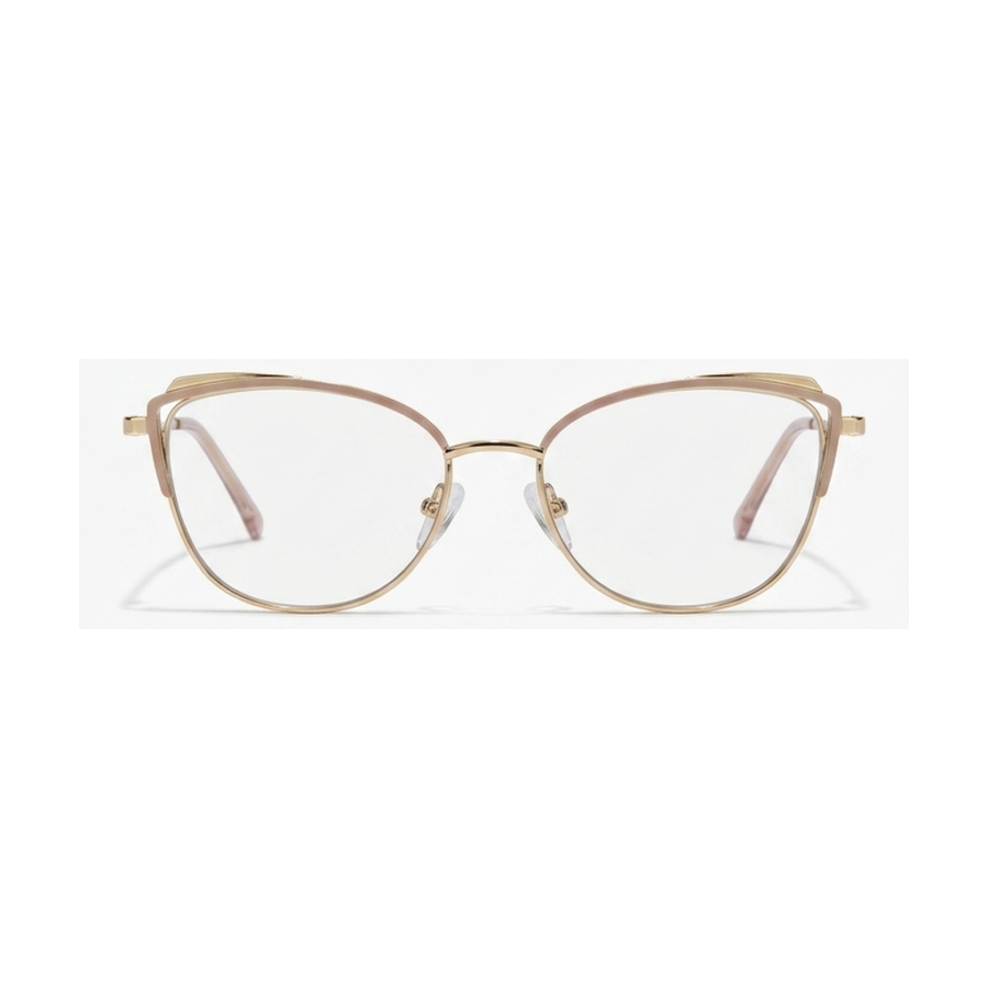 Gafas Cat-Eye Beige Dorada — montura de moda premium | Aeon Lifestyle