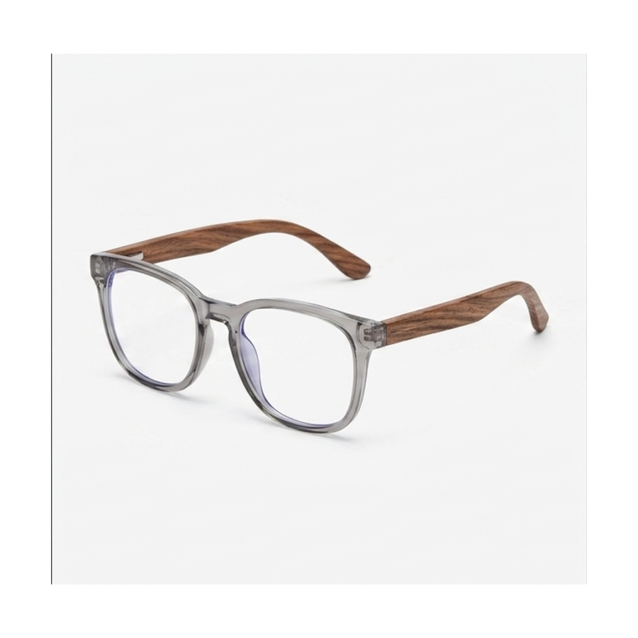 Gafas Wayfarer Gris Madera — montura de moda premium | Aeon Lifestyle
