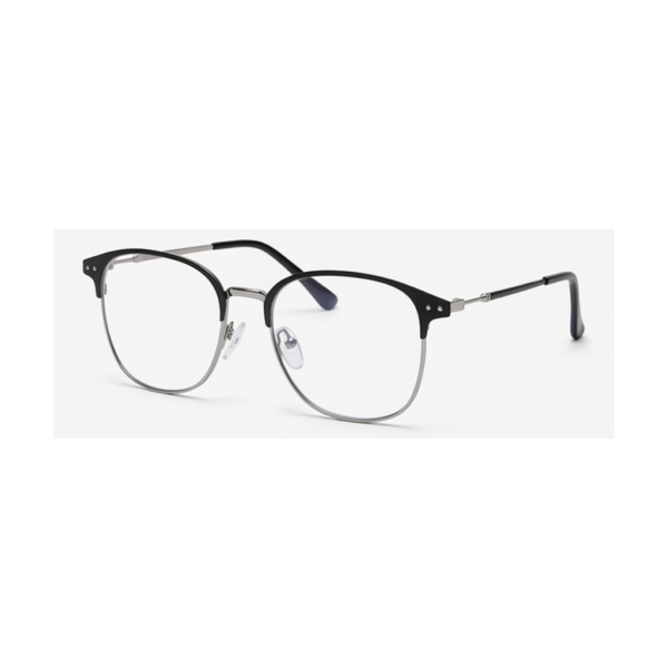 Gafas Cat-Eye Negra Plateada — montura de moda premium | Aeon Lifestyle