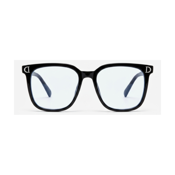 Gafas Cuadrada Negra Plateada — montura de moda premium | Aeon Lifestyle