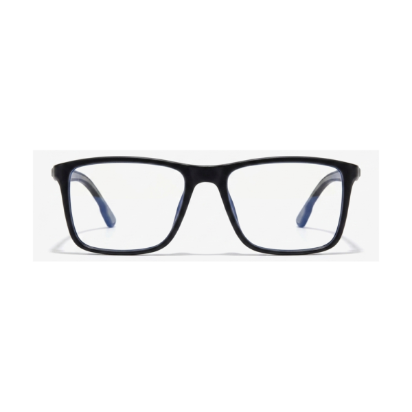 Gafas Rectangular Negra Mate — montura de moda premium | Aeon Lifestyle