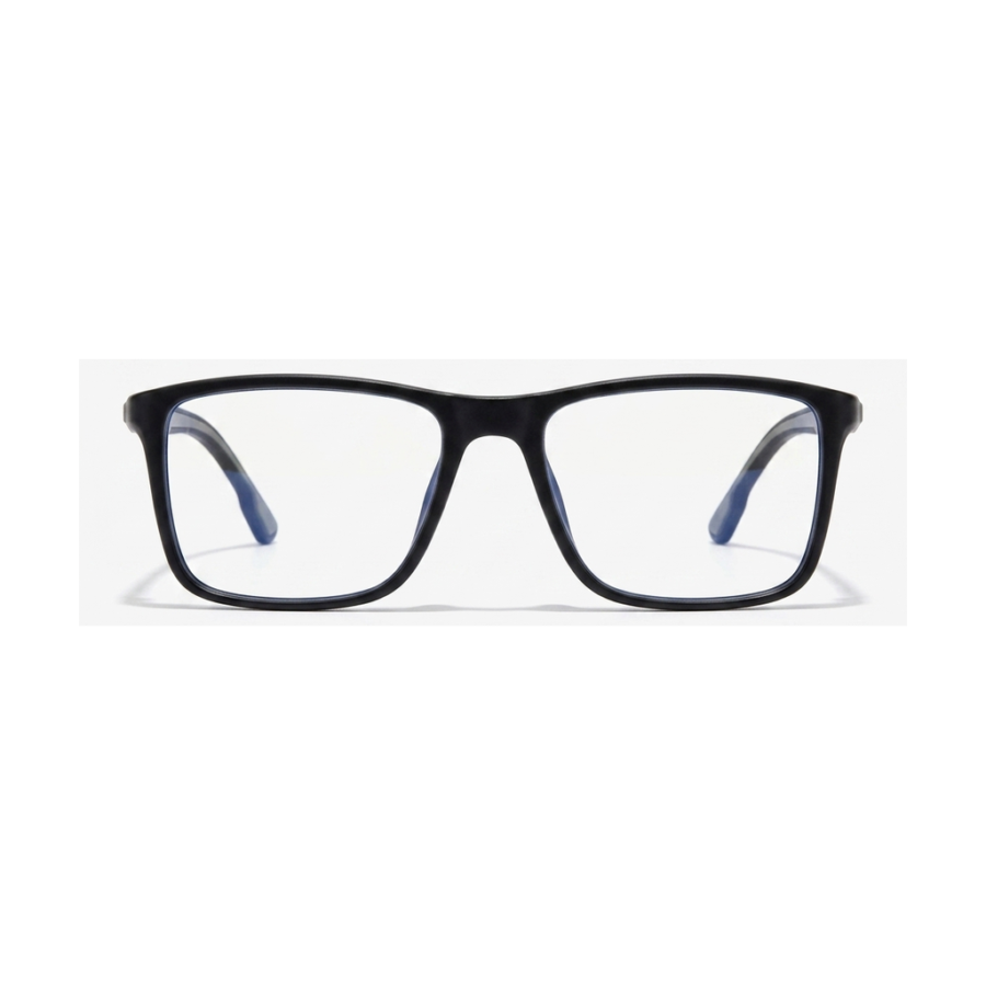 Gafas Rectangular Negra Mate — montura de moda premium | Aeon Lifestyle