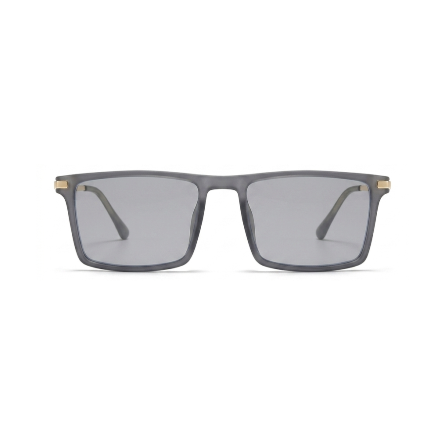 Gafas Rectangular Gris Dorado — gafas de sol con protección UV400 | Aeon Lifestyle